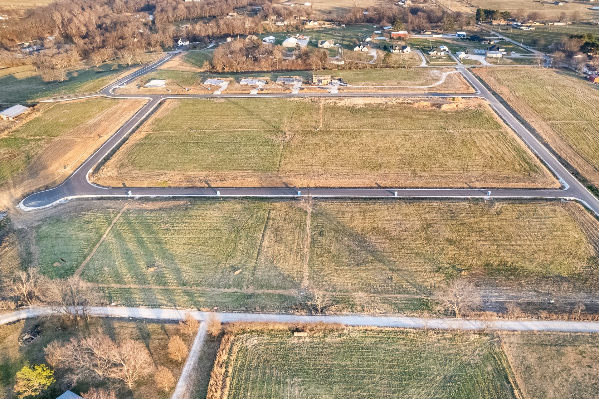 Aerial view of Magnolia Meadows community