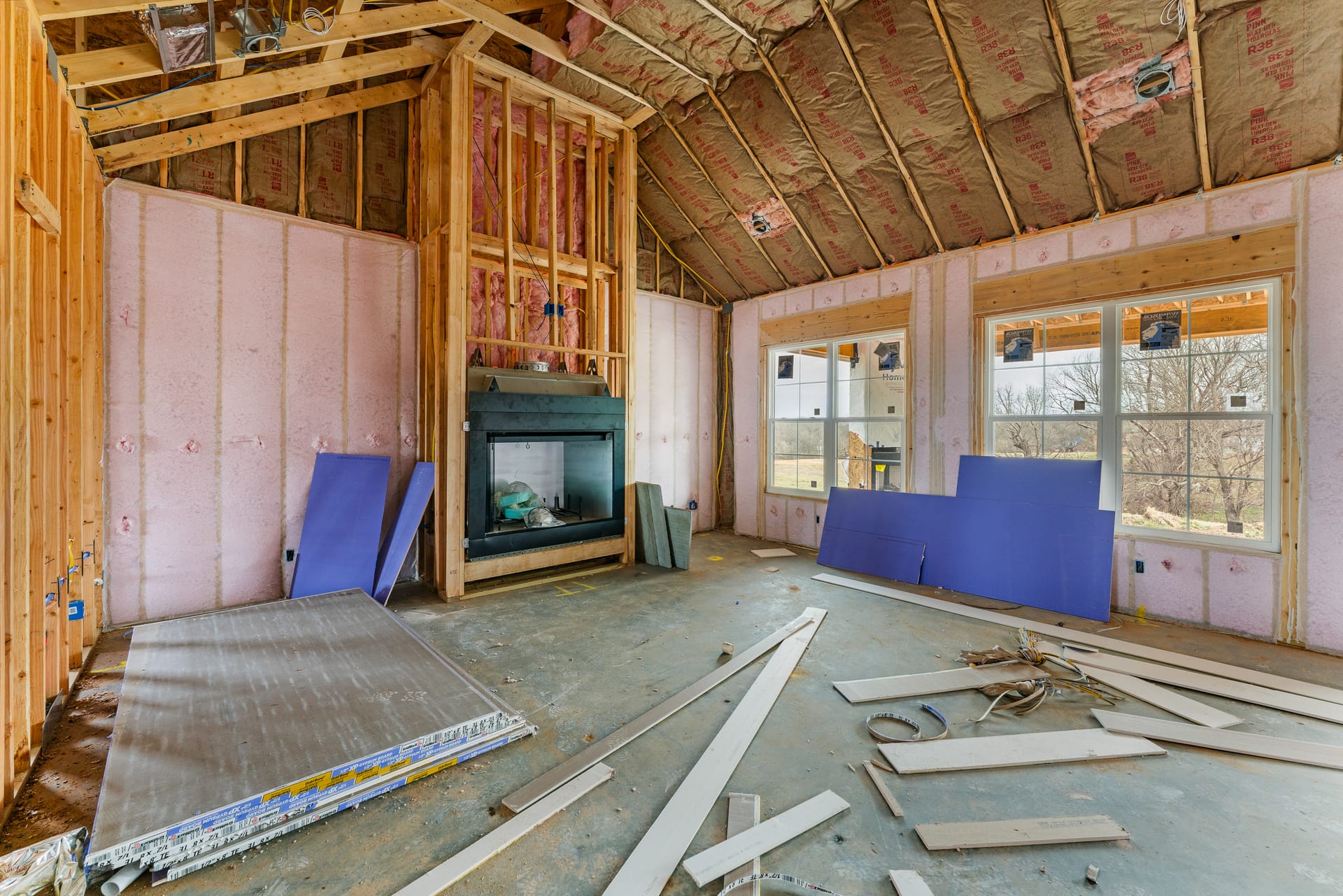 Home build progress