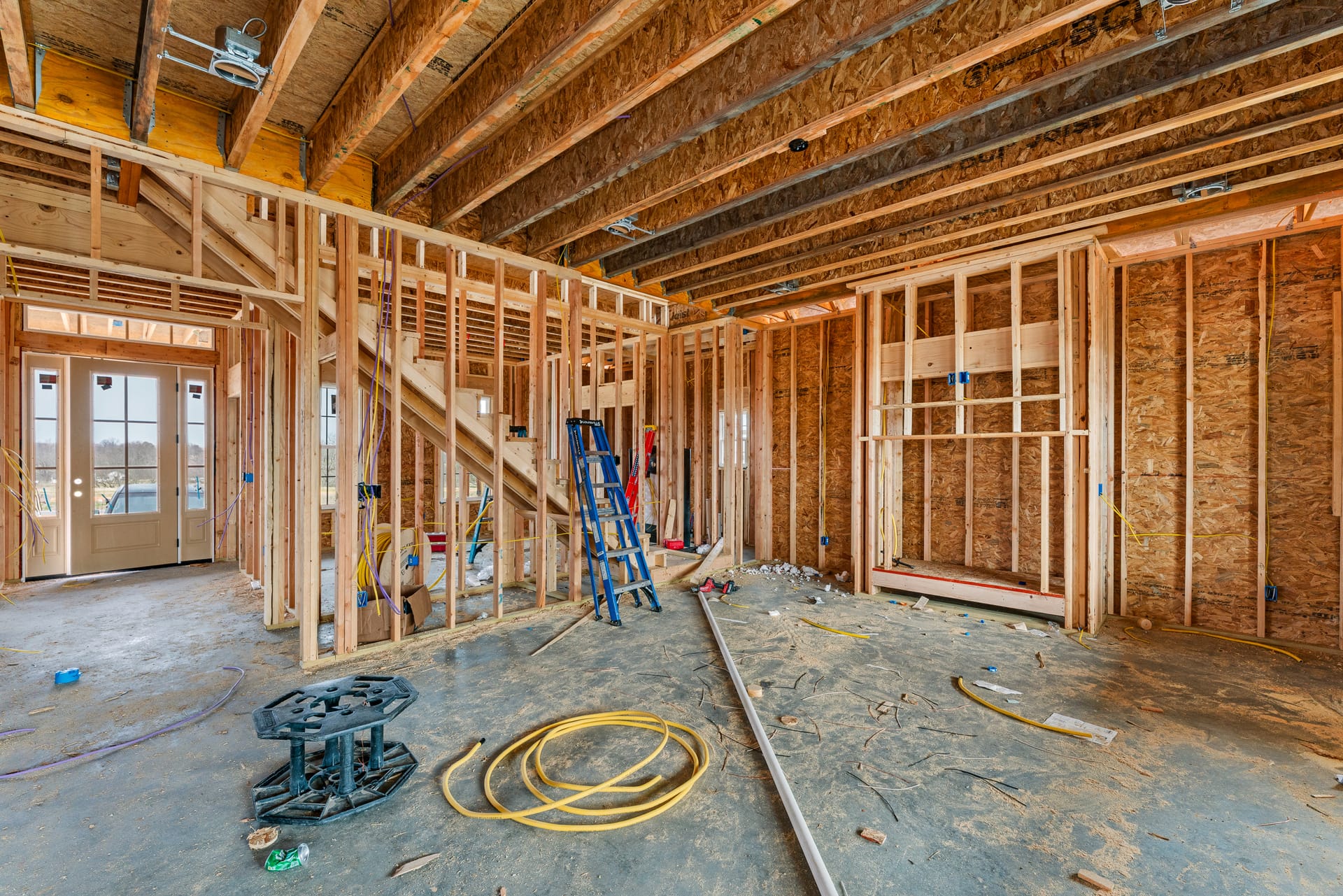 Home construction progress